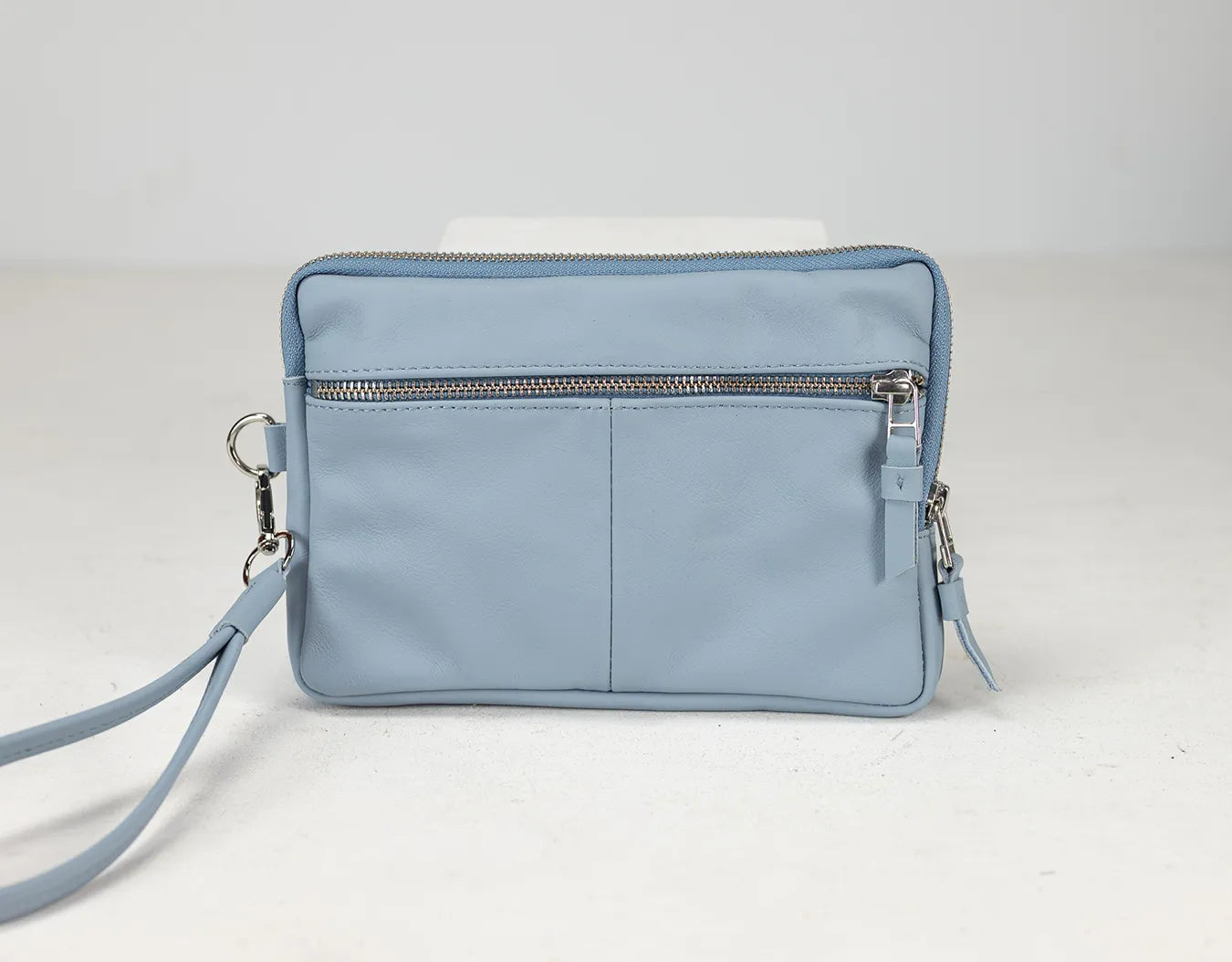 Antheia Wallet - Light Blue Leather