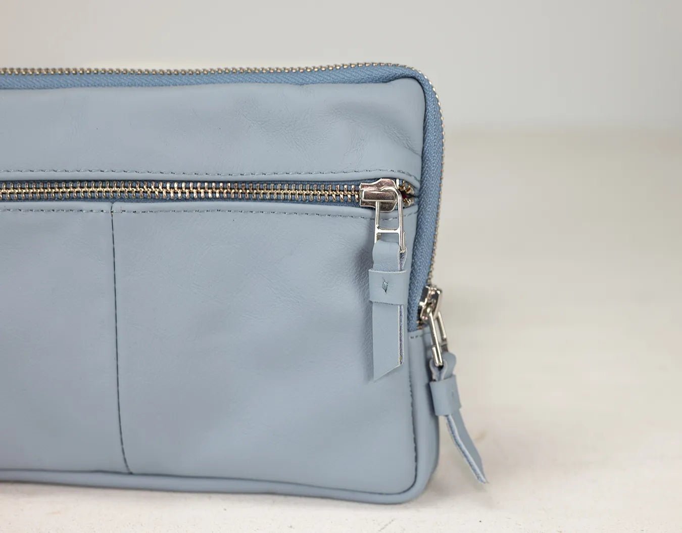 Antheia Wallet - Light Blue Leather
