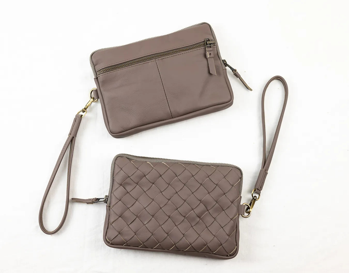 Antheia Wallet - Taupe Leather
