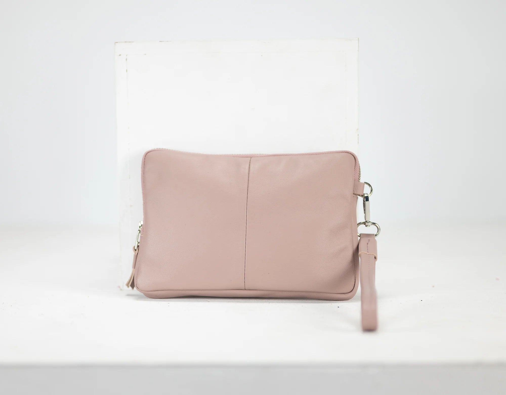 Antheia Wallet - Beige Pink Leather