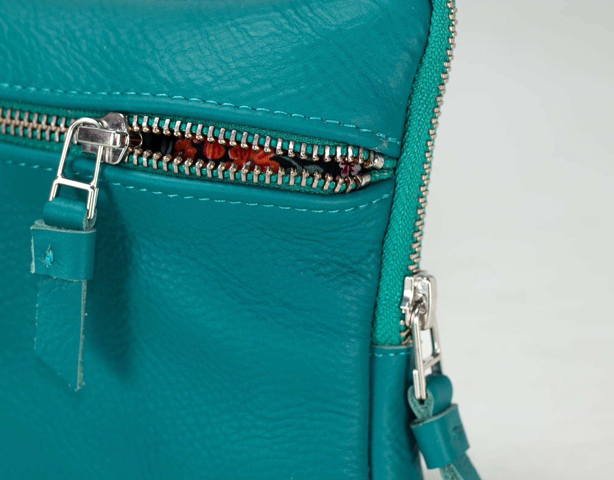 Antheia Wallet - Teal Blue Leather