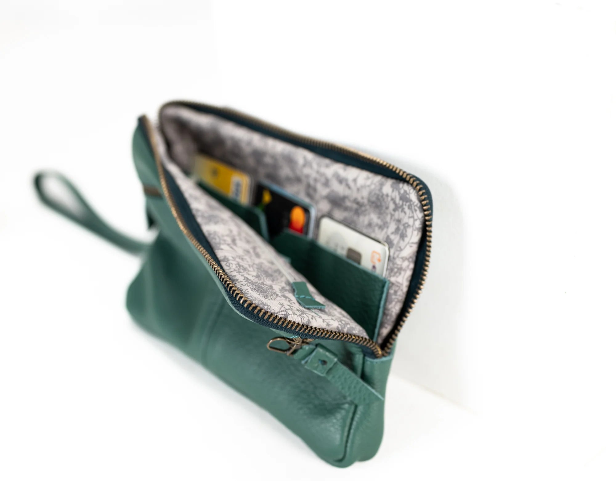 Antheia Wallet - Petrol Green Leather