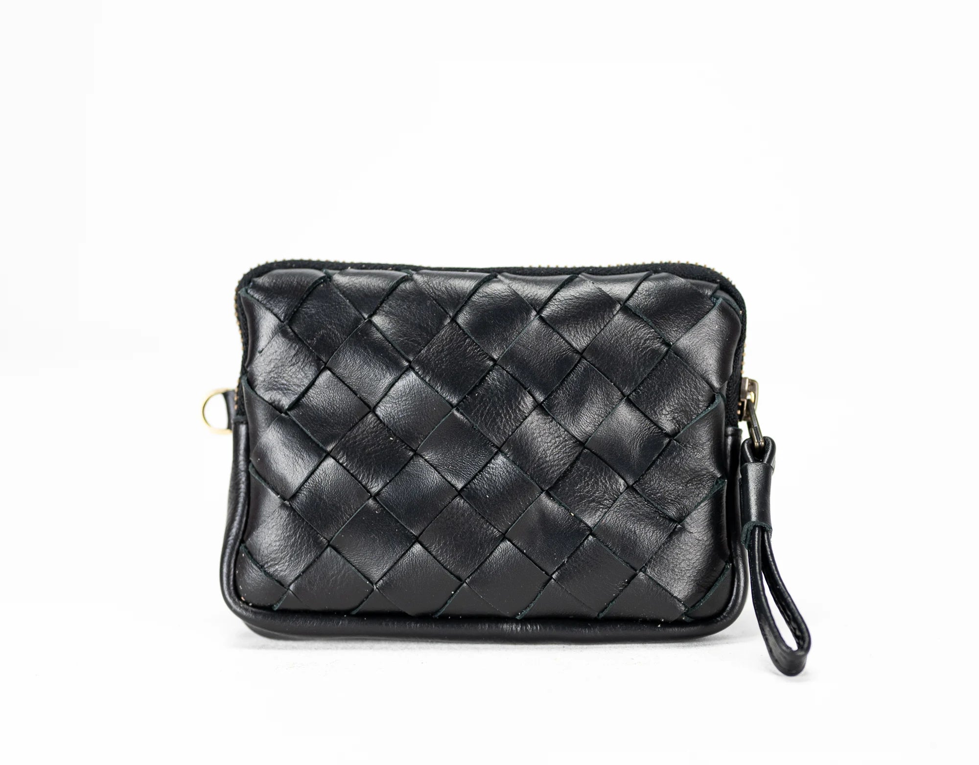 Antheia Mini wallet - Black Leather