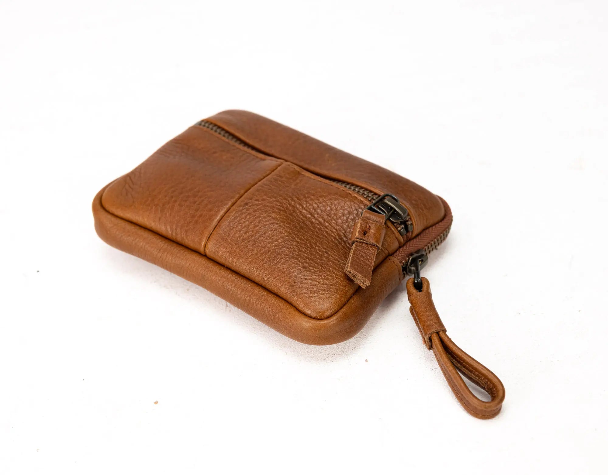 Antheia Mini wallet - Brown Leather