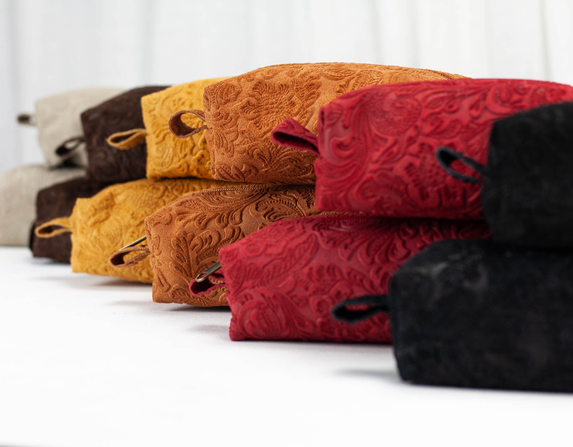 REC & MINI Case - Floral Embossed Leather