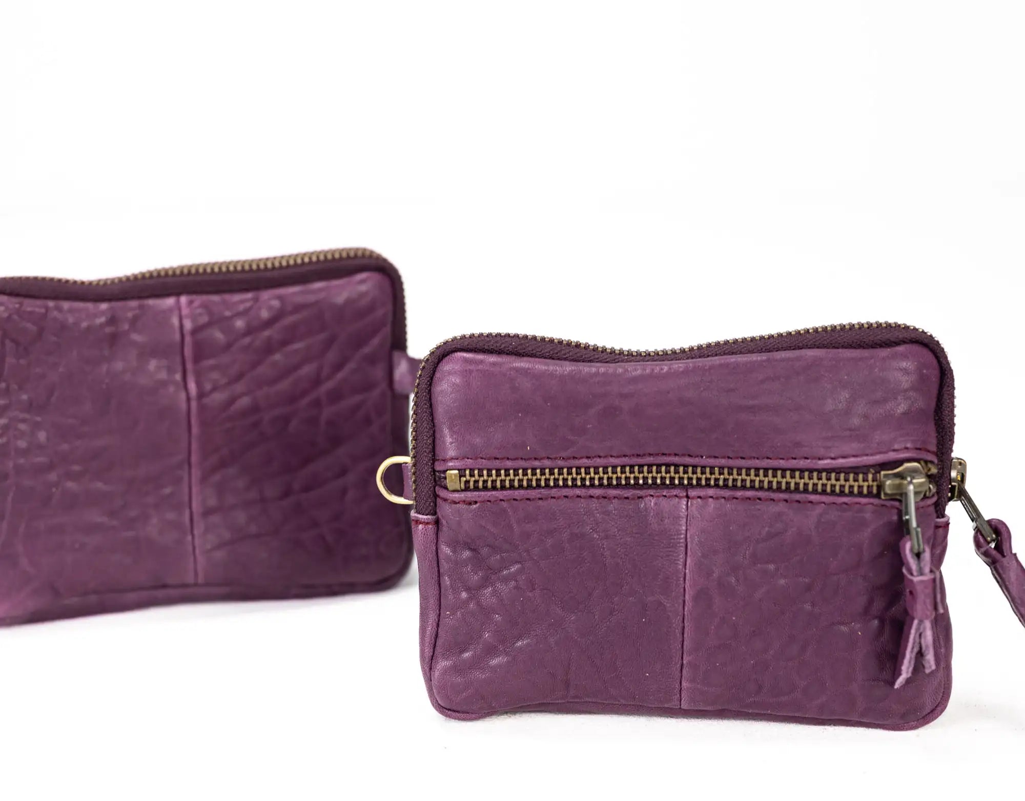 Antheia Mini wallet - Raspberry Leather