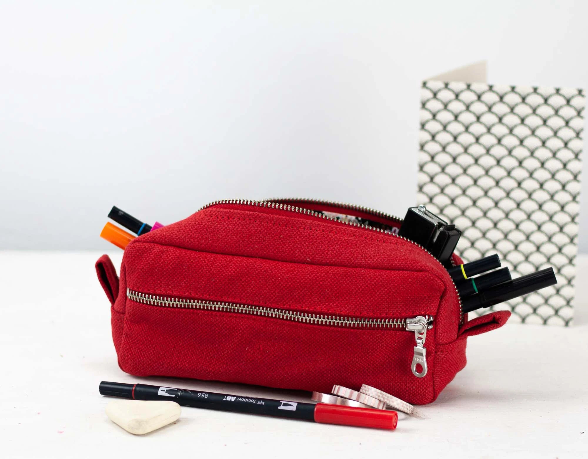 Brick case - Red Cotton