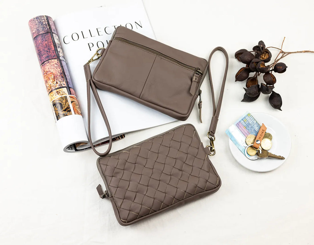 Antheia Wallet - Taupe Leather