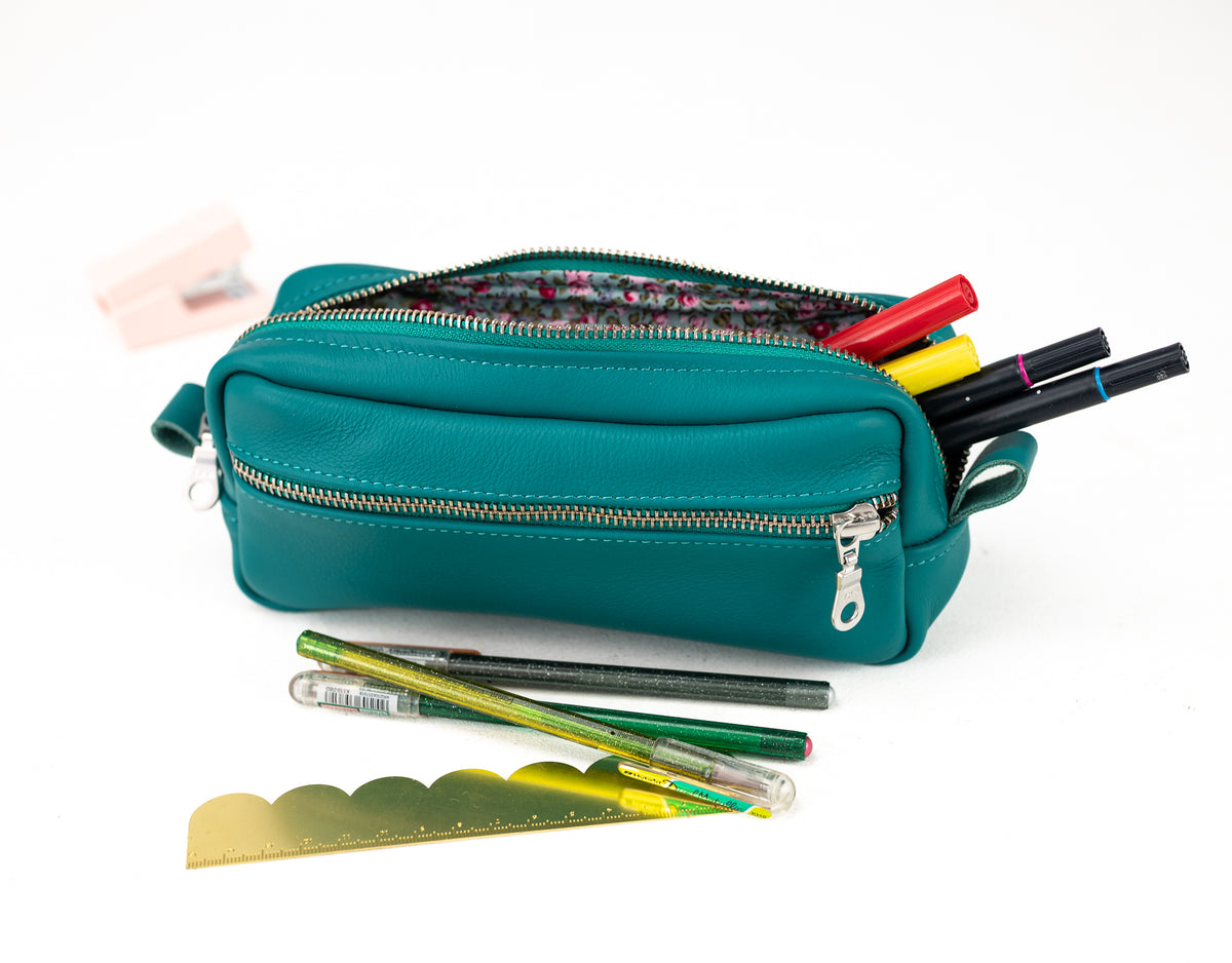 Brick case - Teal Blue leather