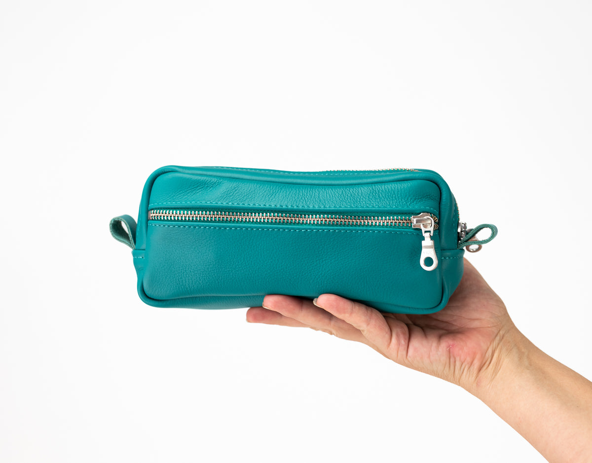 Brick case - Teal Blue leather