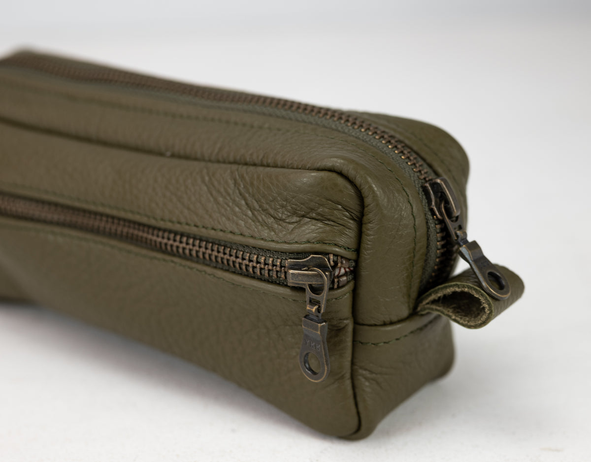 Brick case - Green leather