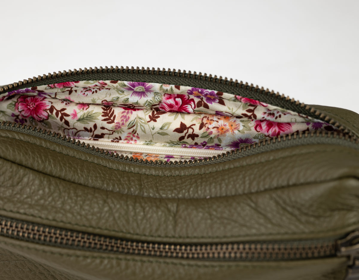 Brick case - Green leather