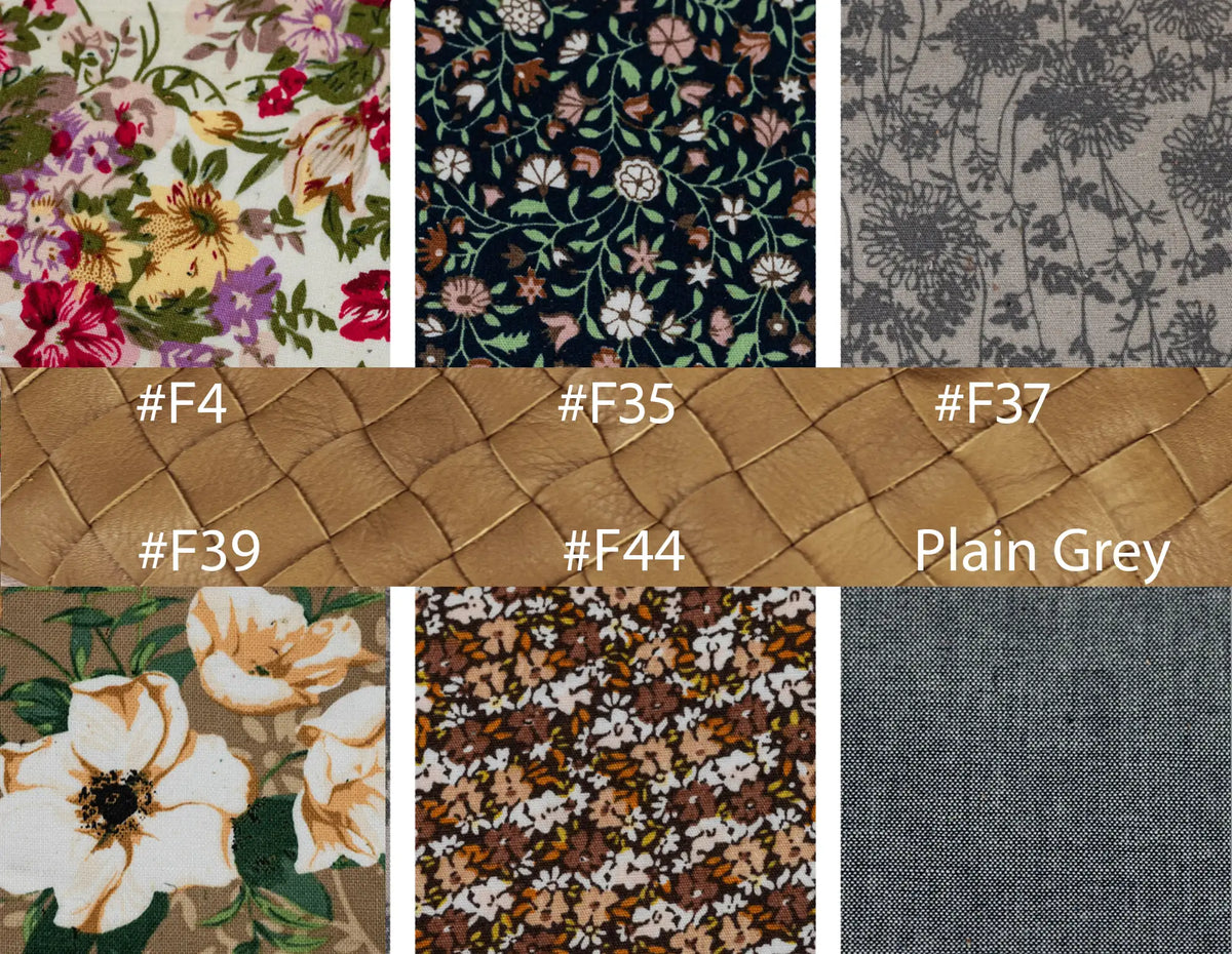 Haris fanny pack - Milk coffee brown handwoven leather