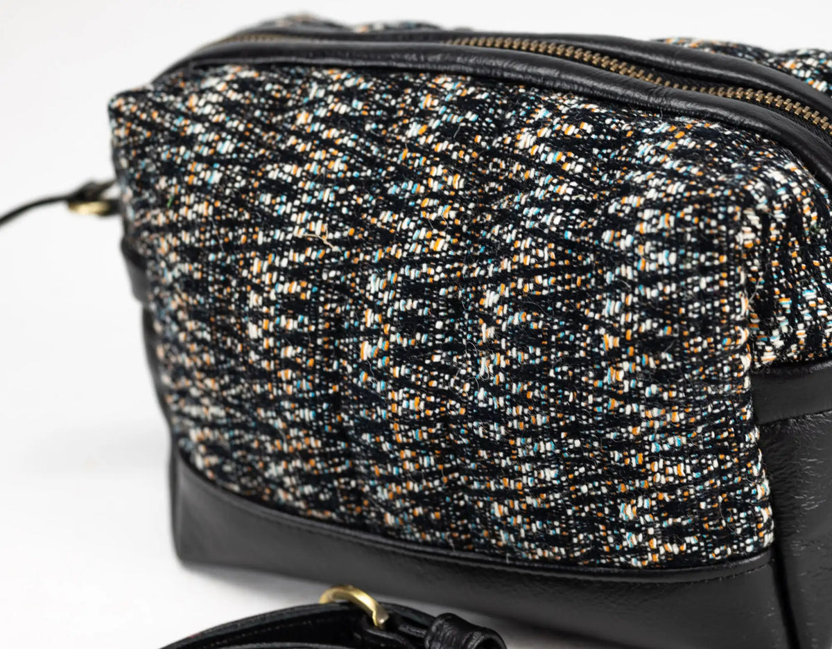 Calliope bag - Leather and Black wool