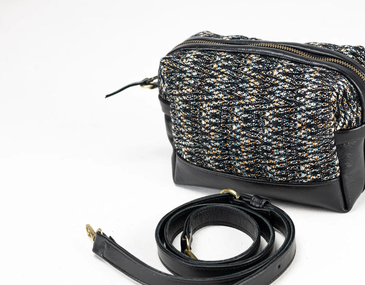 Calliope bag - Leather and Black wool