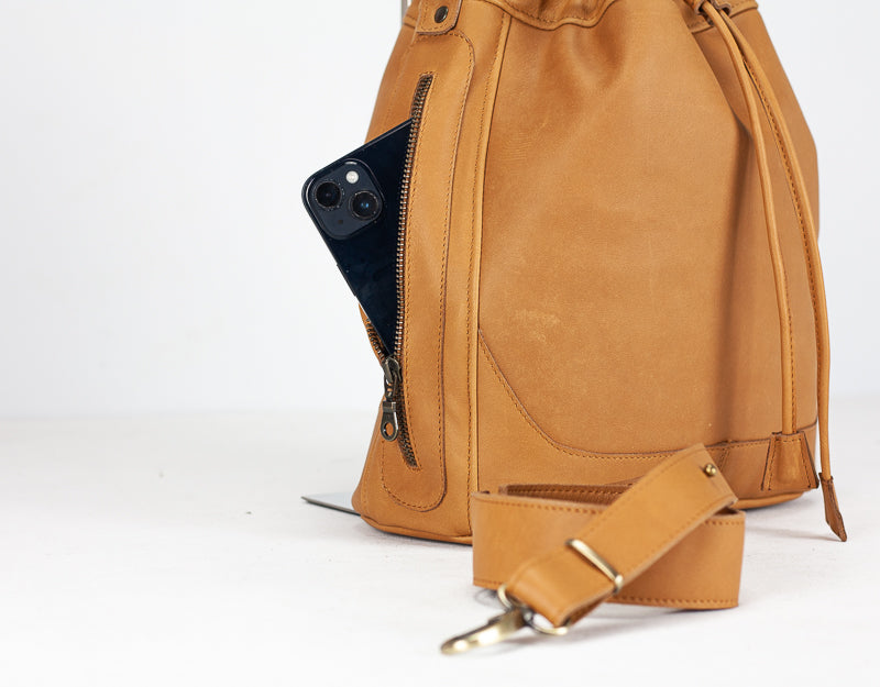 Danae bag - Tabac brown leather