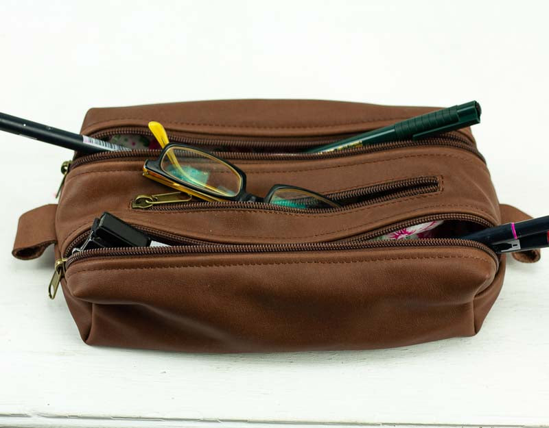 2Rec case - Chocolate Brown leather