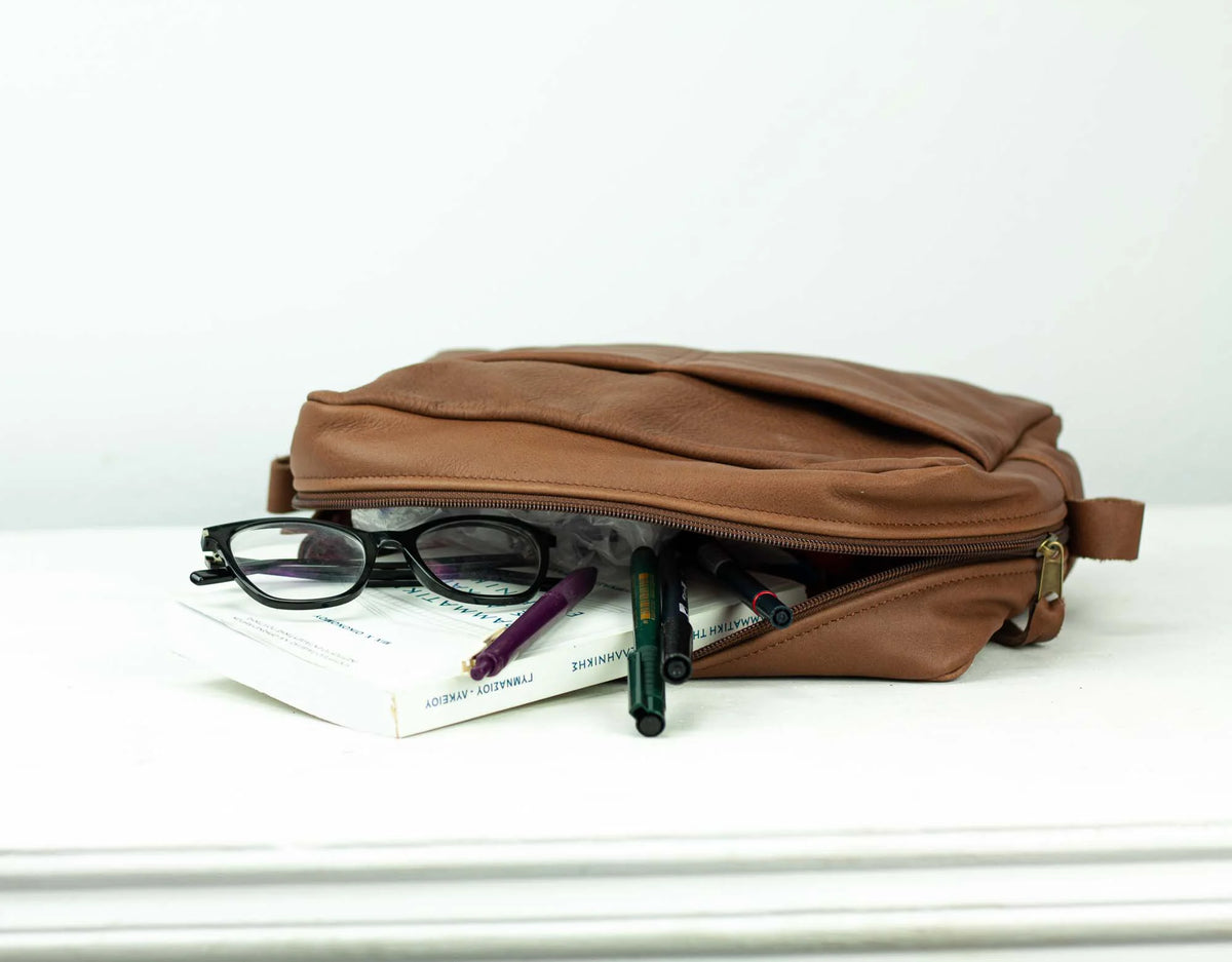Ydra organizer - Chocolate Brown leather
