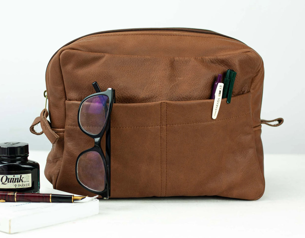 Ydra organizer - Chocolate Brown leather