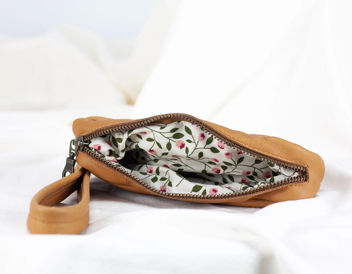 Thalia wallet - Tabac brown leather