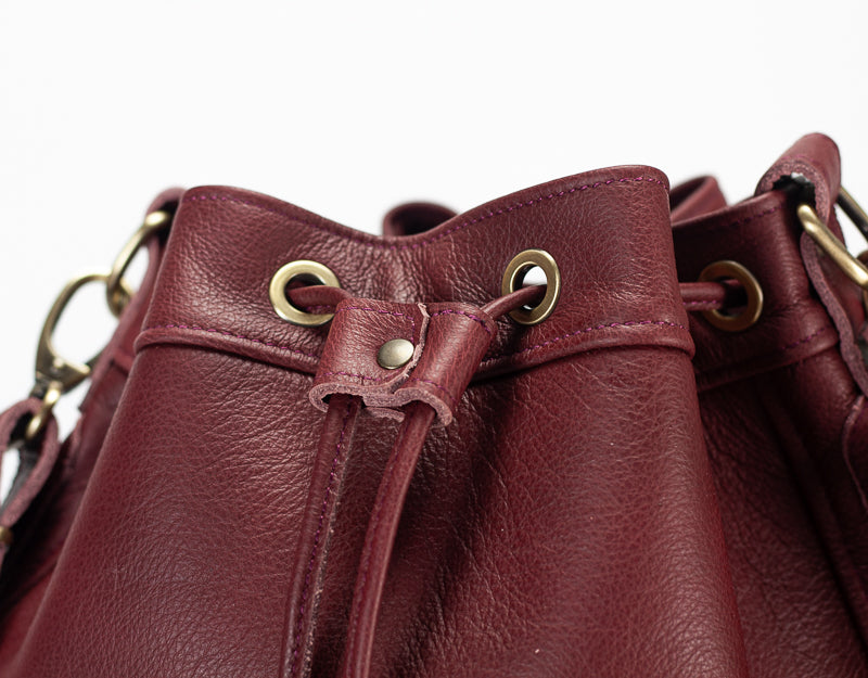 Danae bag - Burgundy leather