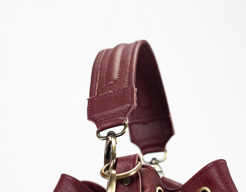 Danae bag - Burgundy leather