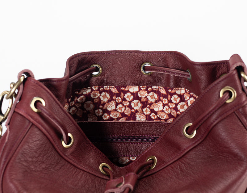 Danae bag - Burgundy leather