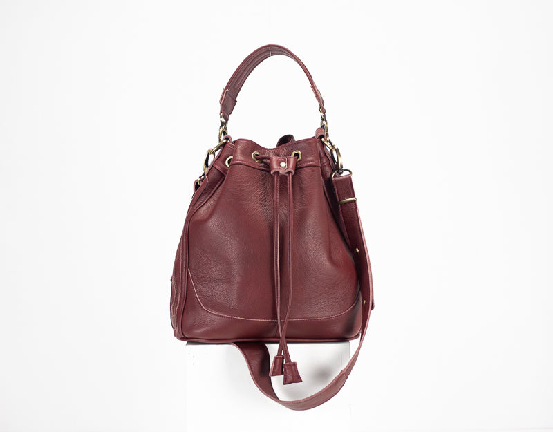 Danae bag - Burgundy leather