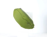 Lime green leather fanny pack
