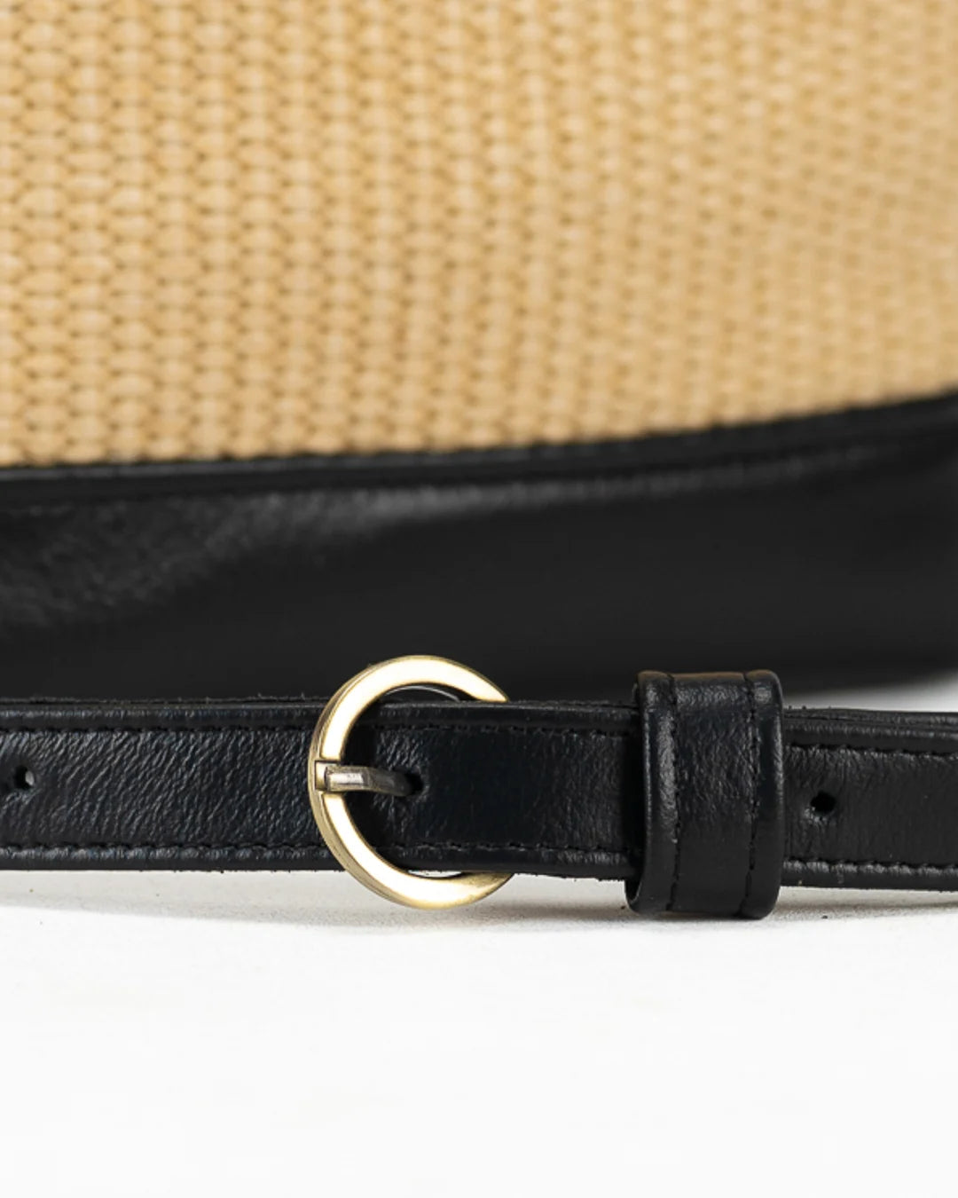 Calliope bag - Leather and Raffia