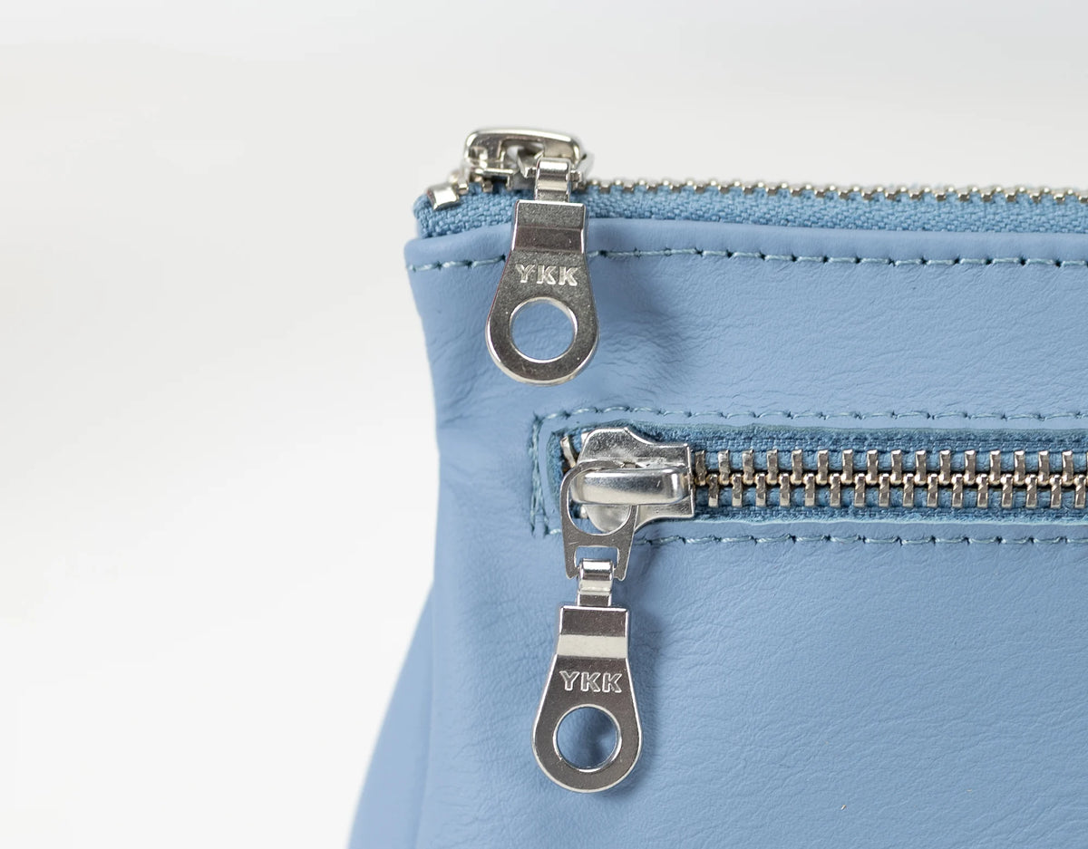Thalia wallet - Light blue leather