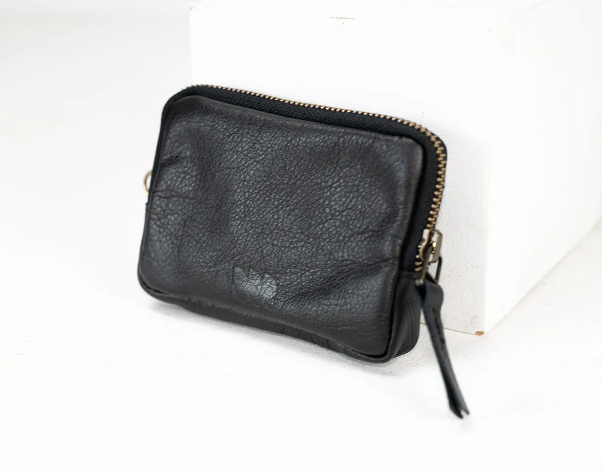 Myrto wallet - Black leather