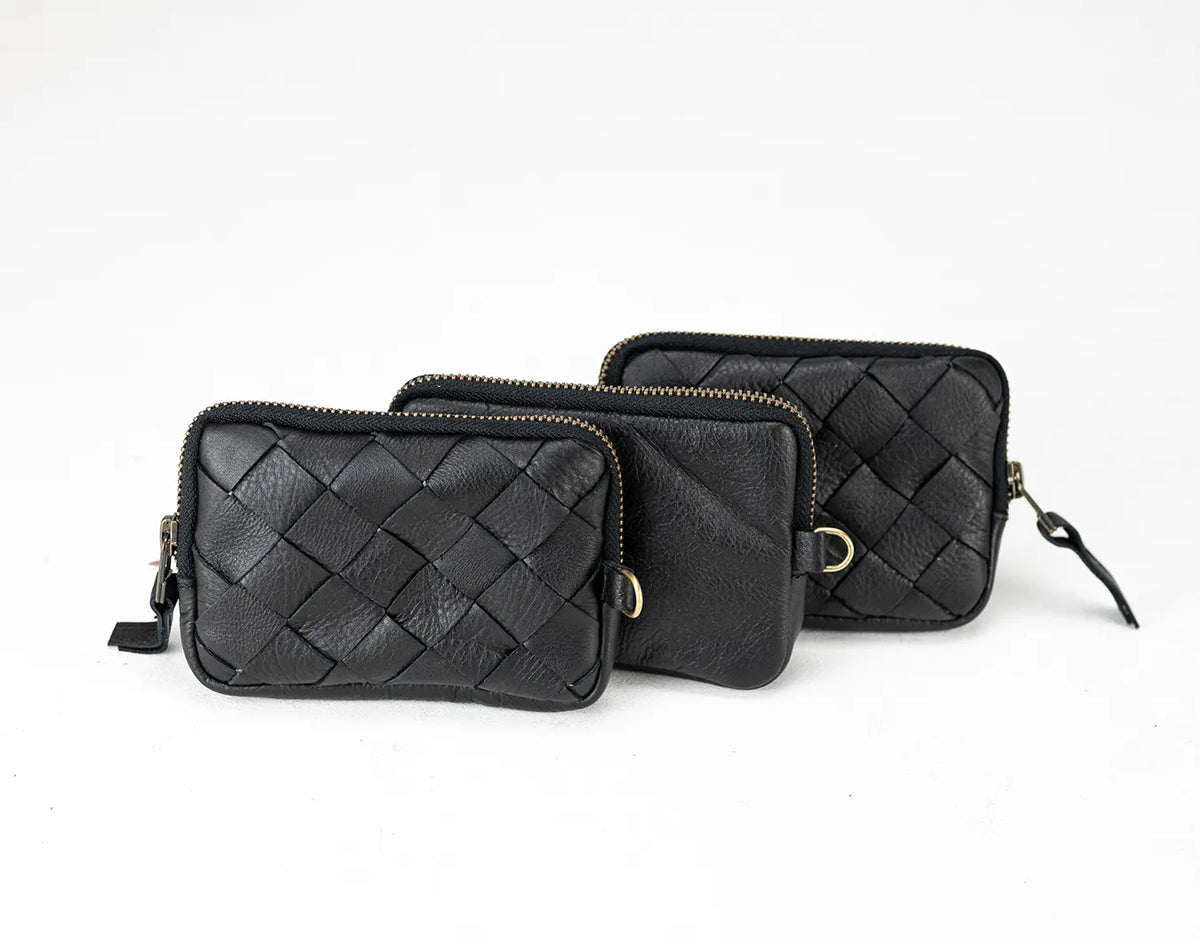 Myrto wallet - Black leather