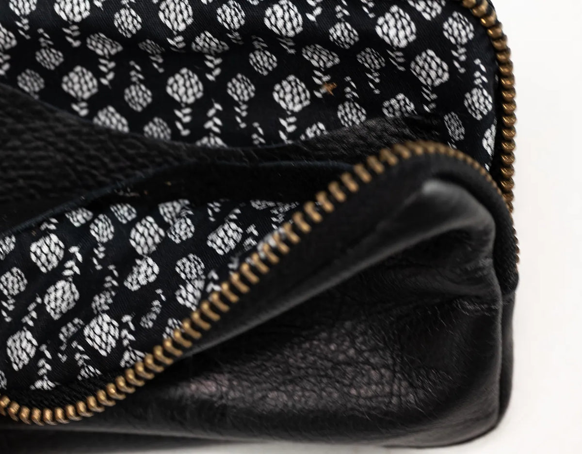 Myrto wallet - Black leather