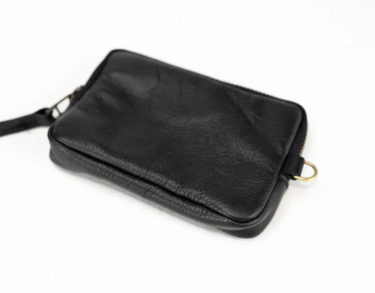 Myrto wallet - Black leather