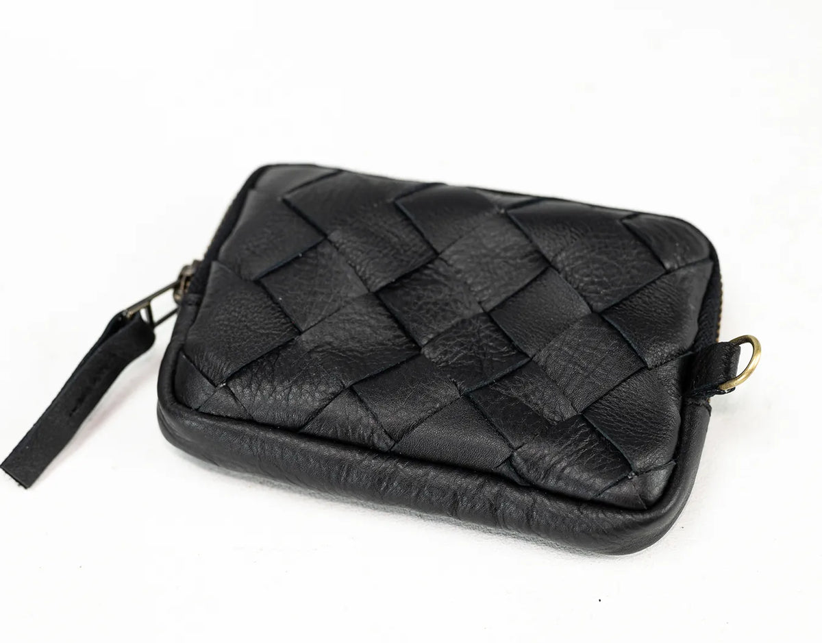 Myrto wallet - Black leather