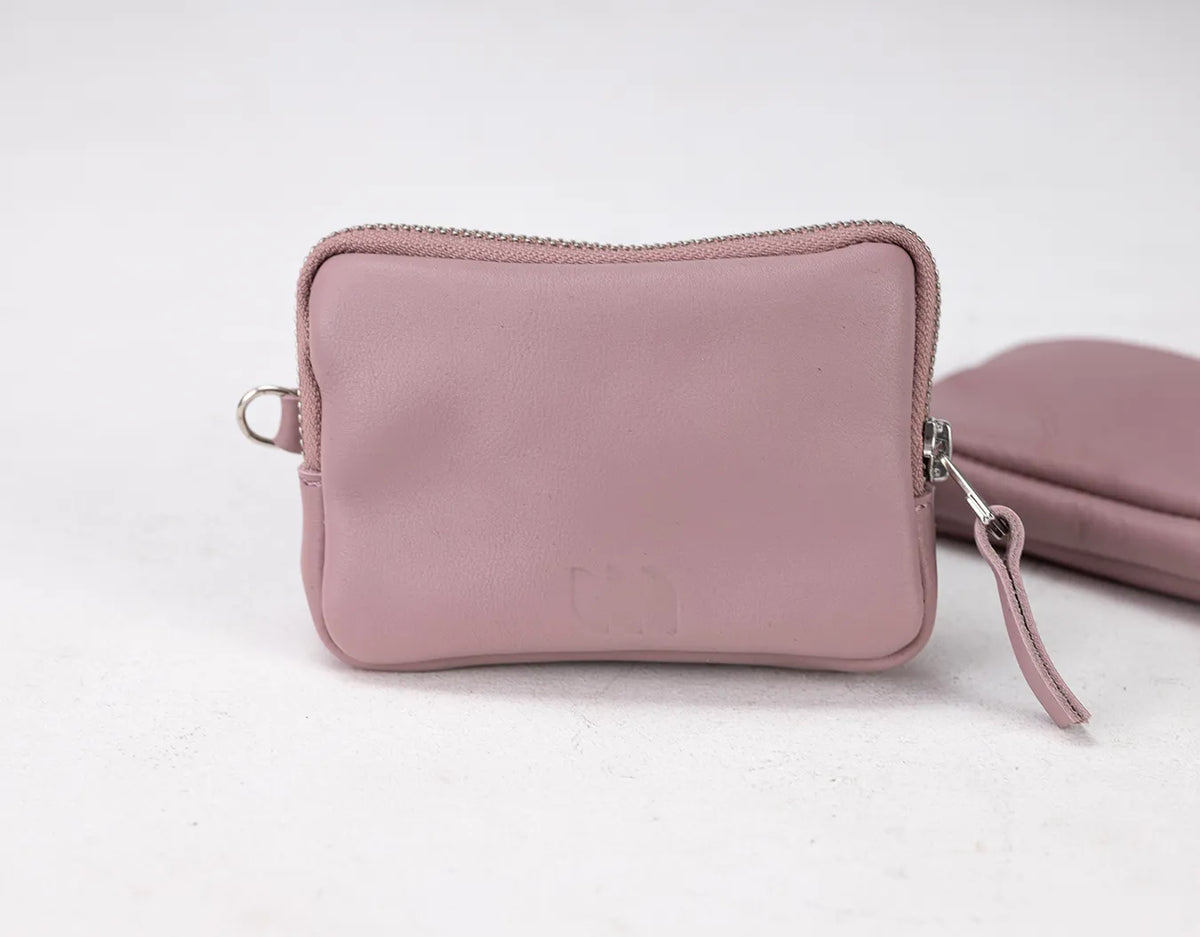 Myrto wallet - Sandy Pink leather