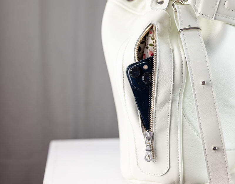 Danae bag - Offwhite leather