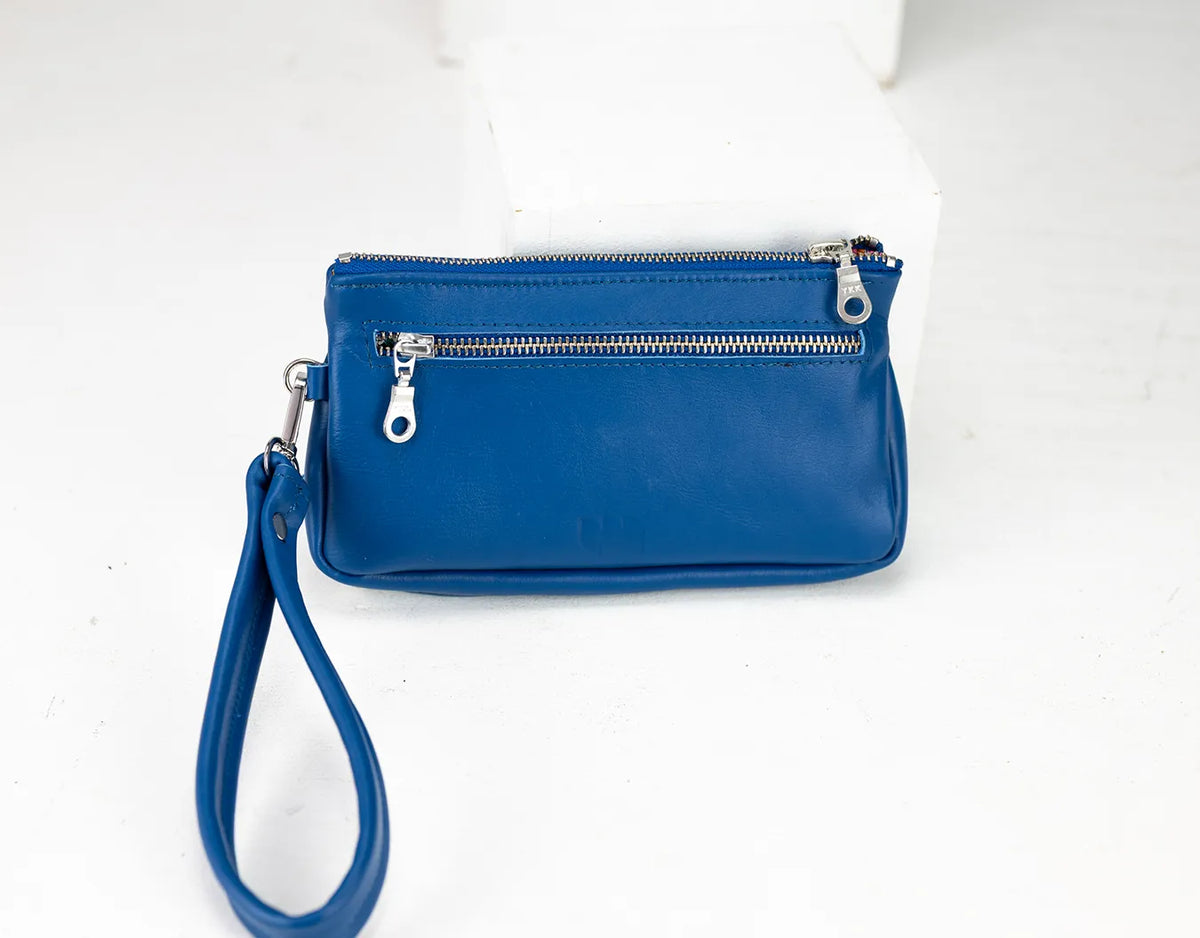 Thalia wallet - Royal blue leather