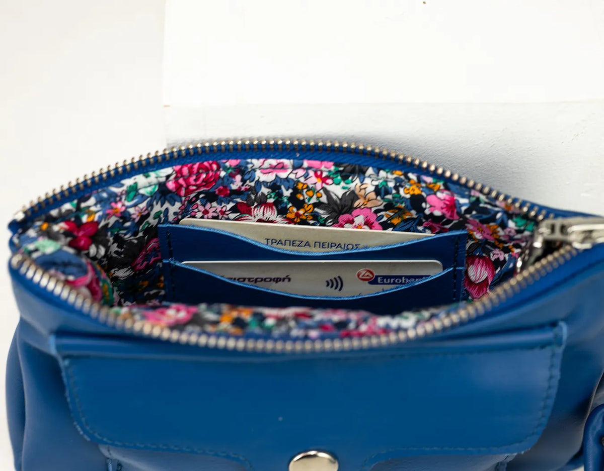 Thalia wallet - Royal blue leather