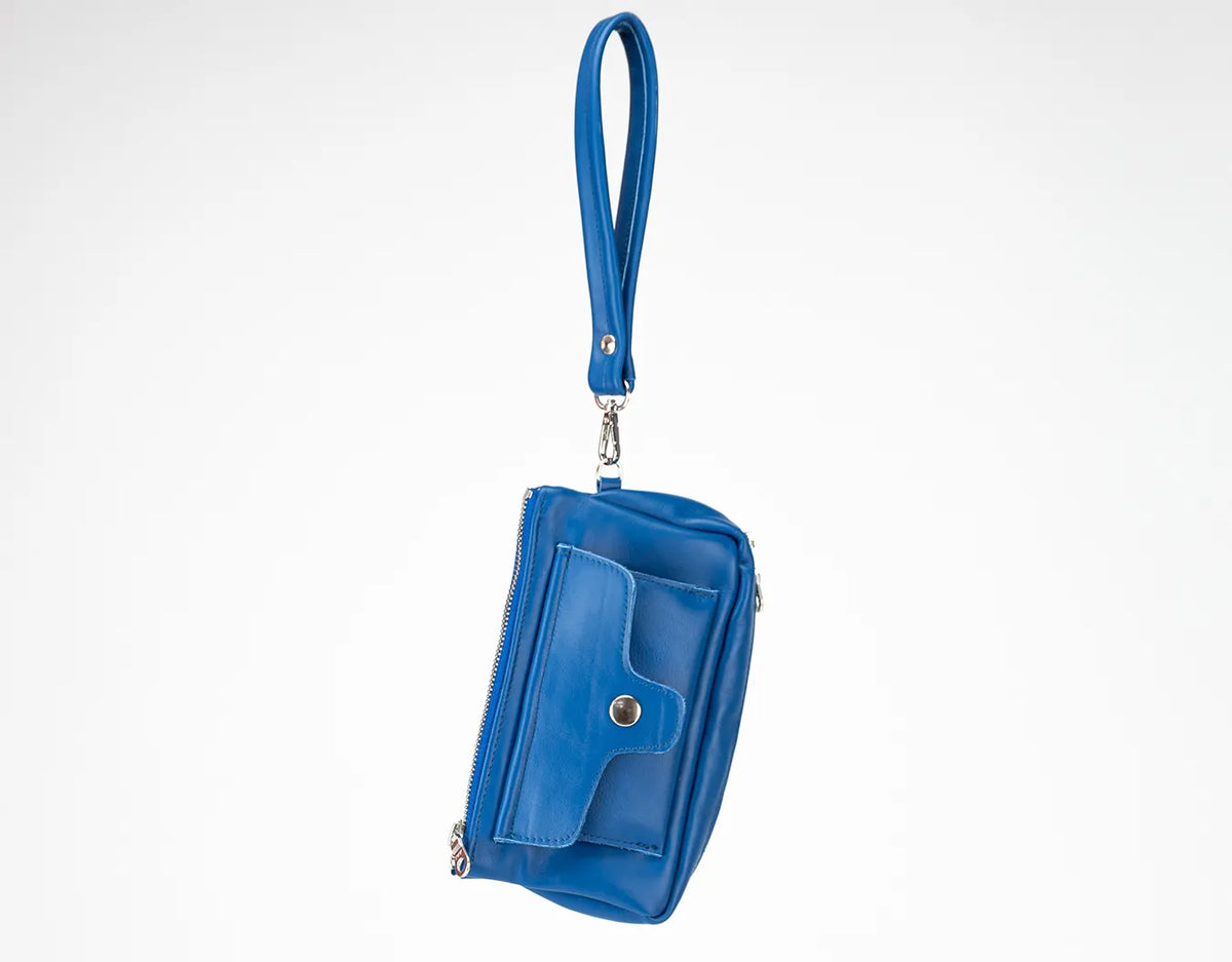 Thalia wallet - Royal blue leather