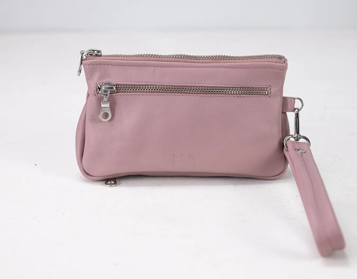 Thalia wallet - Sandy Pink leather