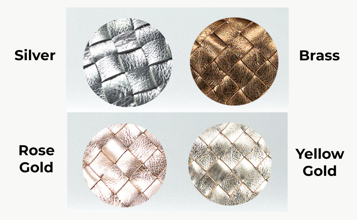 Calisto tote bag - Handwoven coated leather