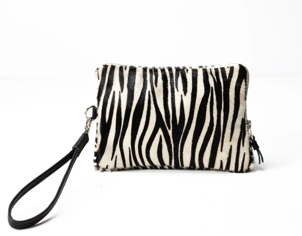 Antheia wallet - Zebra cowhide