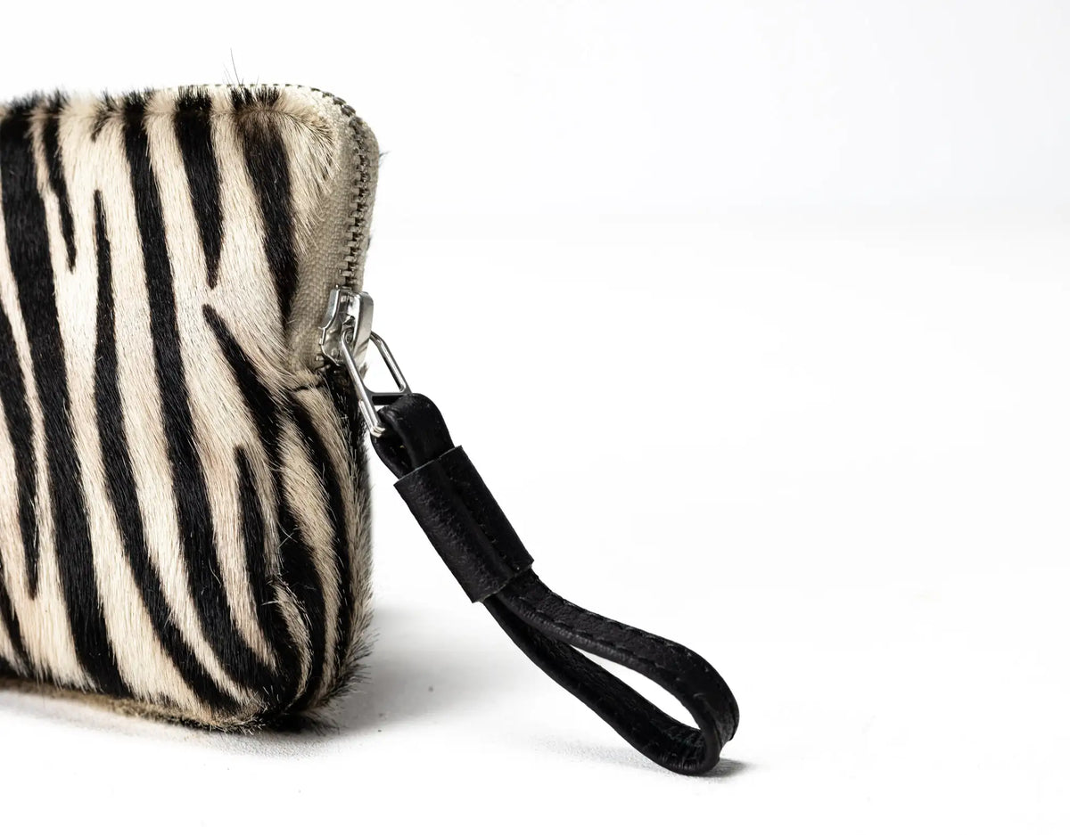 Antheia wallet - Zebra cowhide