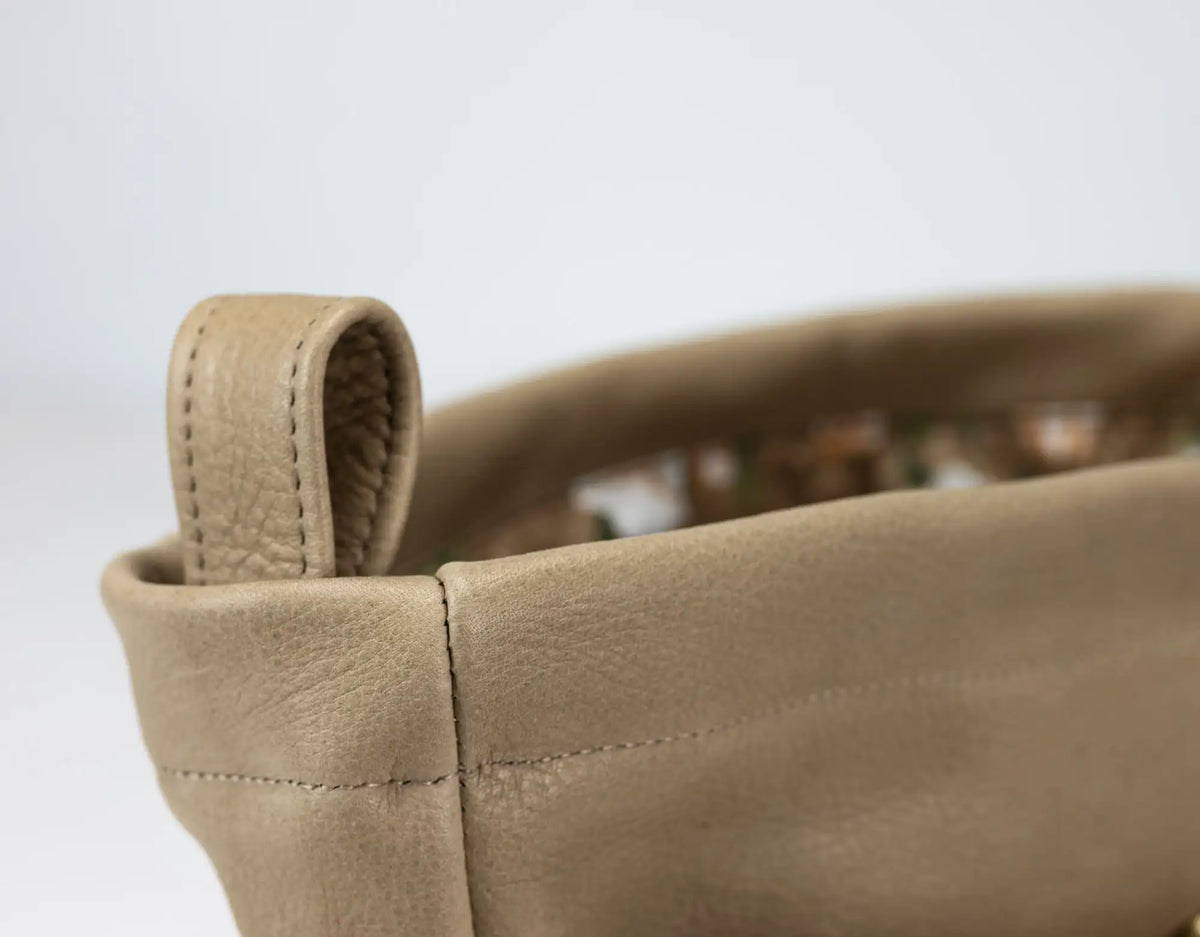 Purse Insert - Beige Leather