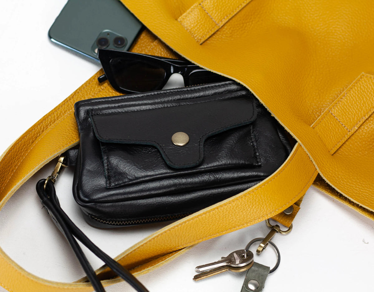 Thalia wallet - Black leather