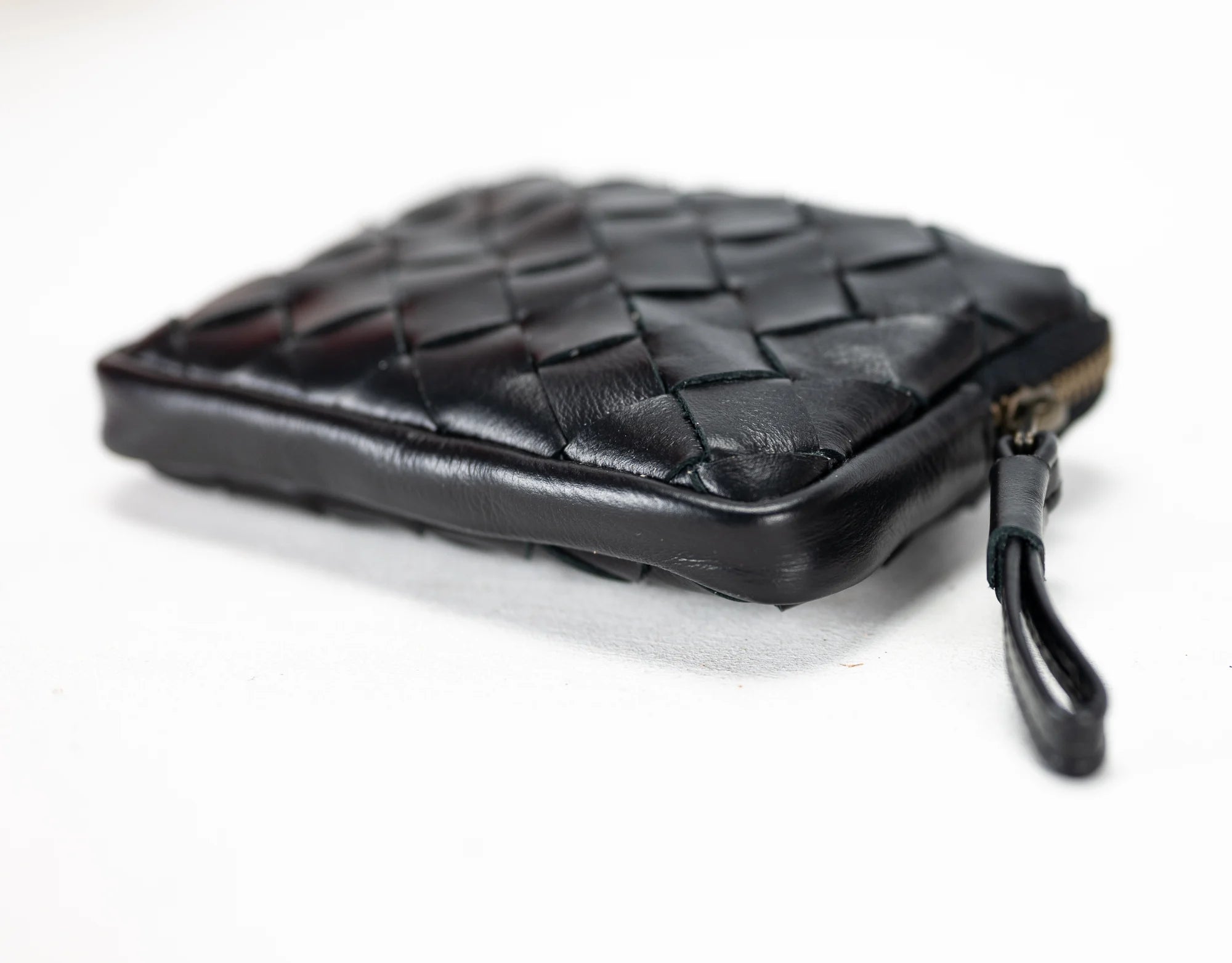 Antheia Mini wallet - Black Leather