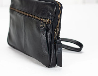Antheia Wallet - Black Leather