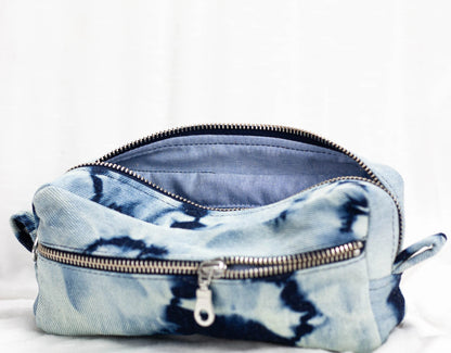 Brick case in Tie dye blue jeans